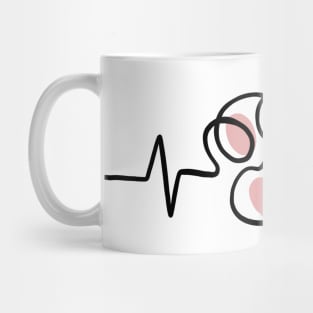 Cat lover paw Mug